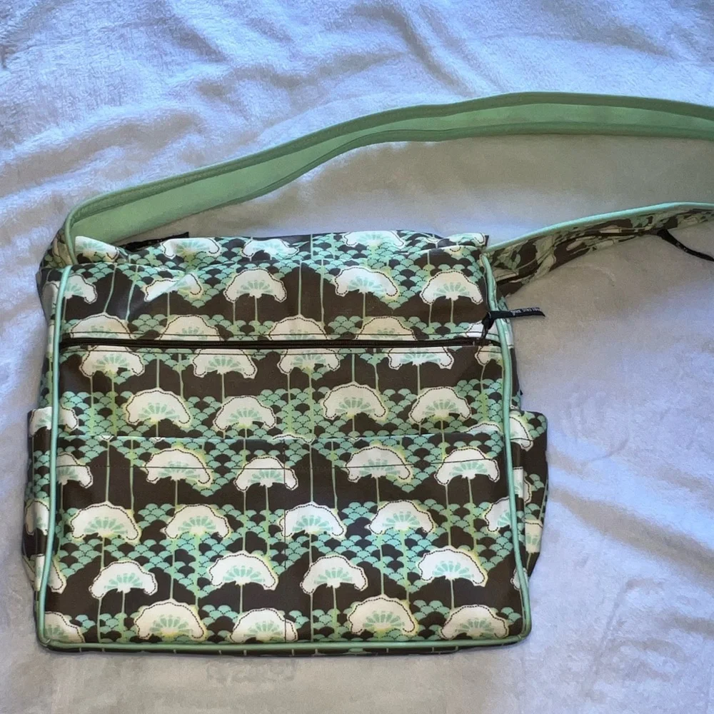 Petunia Pickle Bottom Crossbody Diaper Bag with Built In Changing Pad